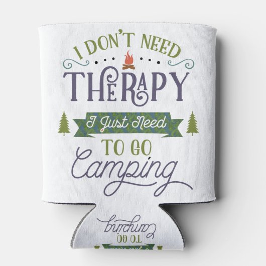 Camping Not Therapy Blikjeskoeler (Achterkant)