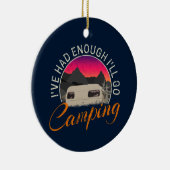 Camping of camper  ontwerp voor vakantie keramisch ornament (Rechts)