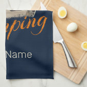 Camping of camper  ontwerp voor vakantie theedoek (Quarter Fold)