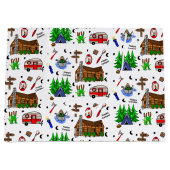 Camping of Midwest Thmed Birthday Groot Cadeauzakje (Voorkant)