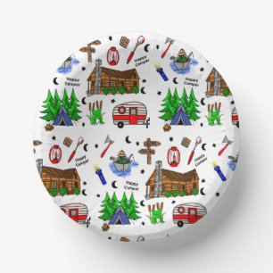 Camping of Midwest Threaded Happy Camper Birthday Papieren Kommen