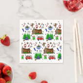 Camping of Midwest Threaded Happy Camper Birthday Servet (Insitu)