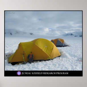 Camping on the Glaciers of the Juneau Icefield Poster