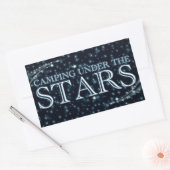 Camping onder de sterren rechthoekige sticker (Envelop)