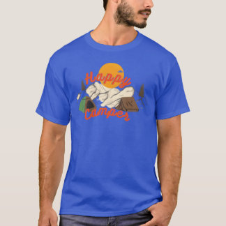 Camping ontwerp grappig t-shirt