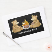 Camping ours ajouter un autocollant de message (Enveloppe)