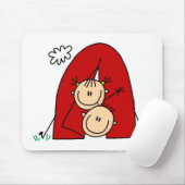 Camping Out Stick Figuur Mousepad Muismat (Met muis)