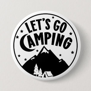 Camping Outdoor Adventure-Button Ronde Button 7,6 Cm