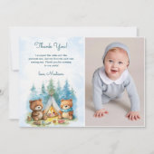 Camping Outdoor Adventure Carte de remerciements d (Devant)