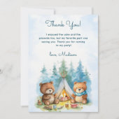 Camping Outdoor Adventure Carte de remerciements d (Devant)