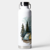 Camping outdoor adventure drink fles (Voorkant)