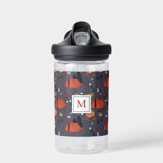 Camping Outdoor Adventure Summer Campfire Kinder Waterfles (Voorkant)