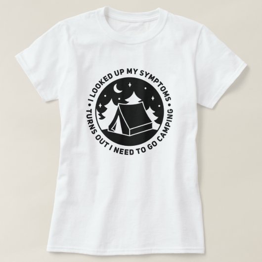 Camping Outdoor Adventure T-Shirt (Design voorkant)