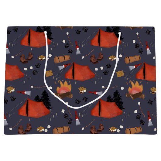 Camping Outdoor Adventure Zomerkampvuur Groot Cadeauzakje (Voorkant)