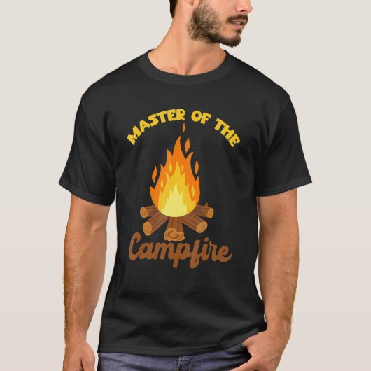 Camping Outdoor Designs Master Of The Campfire T-shirt (Voorkant)