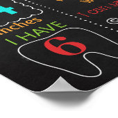 Camping outdoor First Birthday chalkboard Poster (Hoek)