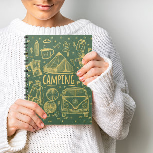 Camping Outdoor Illustratie Notitieboek