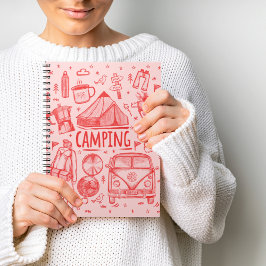 Camping Outdoor Illustratie Notitieboek