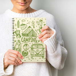 Camping Outdoor Illustratie Notitieboek
