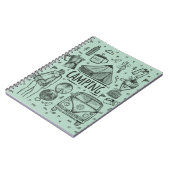 Camping Outdoor Illustratie Notitieboek (Linkerzijde)