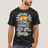 Camping Pap Camping Father Camper Vaderdag T-shirt (Voorkant)