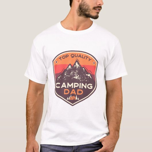 Camping Pap van topkwaliteit T-shirt (Voorkant)