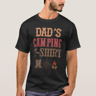 Camping Papa Vaderdag Grappig Wandelen Avontuur Fi T-shirt