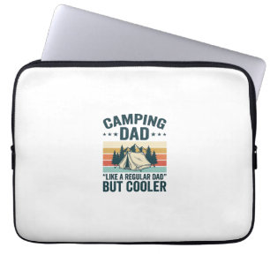 Camping papa vintage retro outdoor vector shirt De Laptop Sleeve