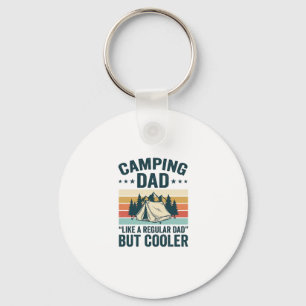 Camping papa vintage retro outdoor vector shirt De Sleutelhanger