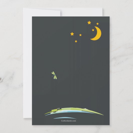 Camping par Night Invitation (Dos)