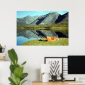 Camping par Unknown Lake Poster (Bureau à domicile)