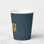 Camping Party Cups | Proost! Papieren Bekers (Achterkant)