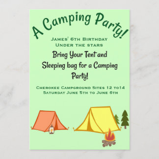 Camping Party Kaart