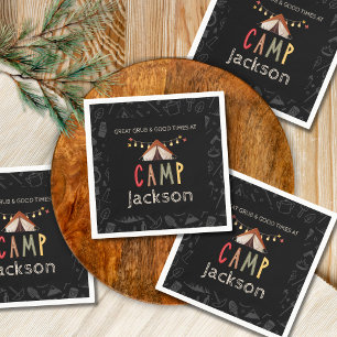 Camping Party Papieren servetten