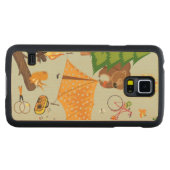 Camping Pattern Esdoorn Galaxy S5 Slim Case (Voorkant (horizontaal))