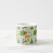 Camping Pattern Espresso Kop (Voorkant)