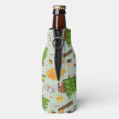 Camping Pattern Flesjeskoeler (Fles Achterkant)