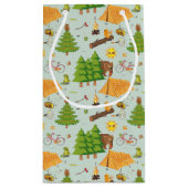 Camping Pattern Klein Cadeauzakje (Achterkant)