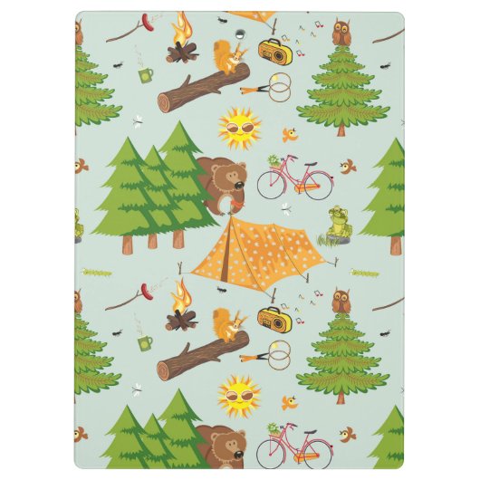 Camping Pattern Klembord (Achterkant)