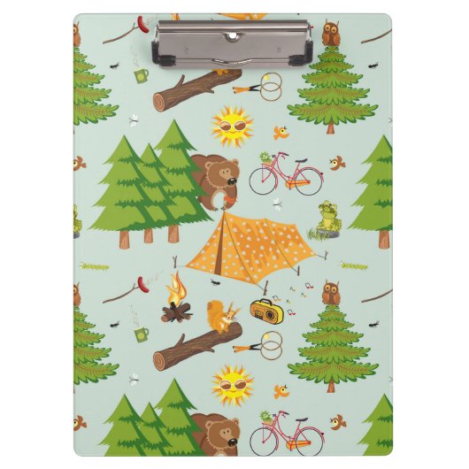 Camping Pattern Klembord (Voorkant)
