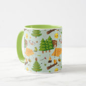 Camping Pattern Mok (Voorkant links)