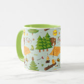 Camping Pattern Mok (Voorkant links)