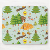 Camping Pattern Muismat (Voorkant)