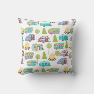 Camping Pattern Outdoor Kussens
