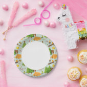 Camping Pattern Papieren Bordje (Feest)