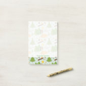 Camping Pattern Post-it® Notes (Op bureau)