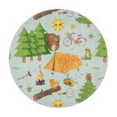 Camping Pattern Snijplank (Voorkant)