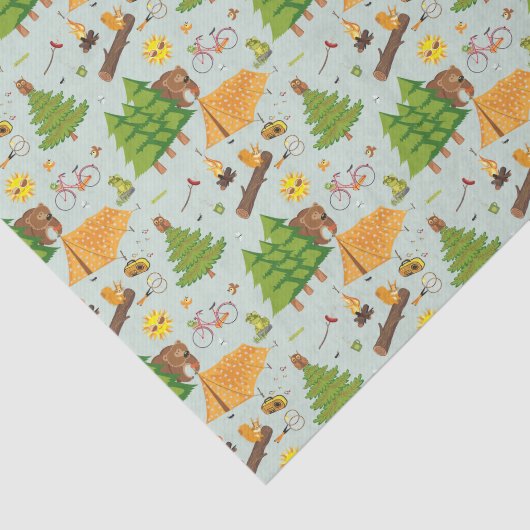 Camping Pattern Tissuepapier (Detail)