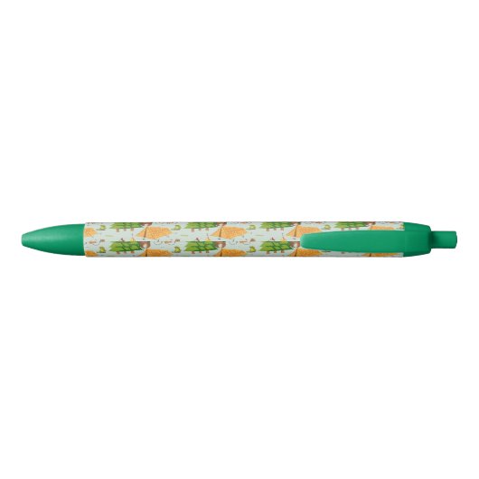 Camping Pattern Zwarte Inkt Pen (Achterkant)