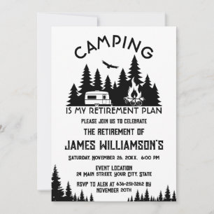 Camping Pensioenfeest Kaart